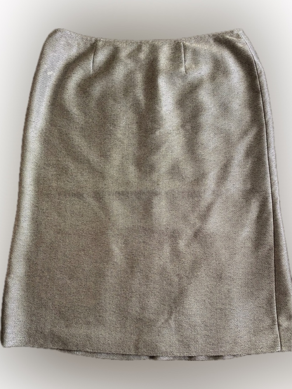 Silver color-Classic Women's Neutral Pencil Skirt -mixed with wool